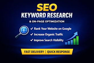 seo keyword research and on page optimization
