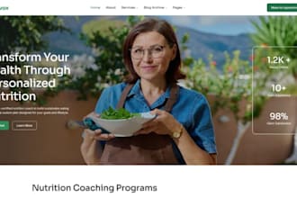 design wix nutritionist website health coach website wix dietitian website