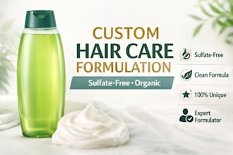 formulate sulfate free organic shampoo and conditioner for hair growth