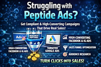 solve peptide ads issues run peptide ads peptide fb ig social media ads campaign