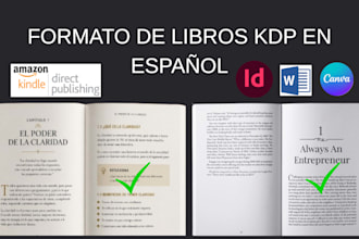 hacer español book edición kdp formatting ebook  libro tapa blanda maquetación