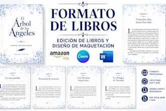 maquetación de libros para KDP, kindle, tapa blanda, diseño editorial y portada