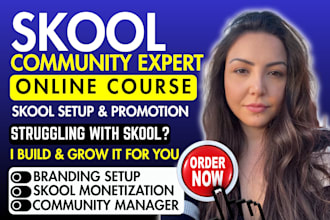 skool community setup skool community manager online course promotion for growth