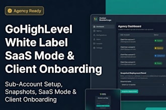 setup gohighlevel white label saas platform, saas sales system, ghl funnel build