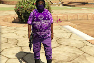 customized fivem peds clothing kuttes chains fivem custom peds