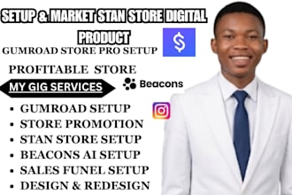 setup stan store stan store marketing store website systeme io landing page