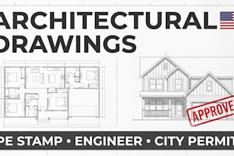 provide licensed architect, engineer permit drawings for tennessee and minnesota