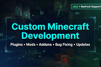 code custom minecraft plugins mod and addons for any version