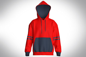 create 3d outfit clothing model with realistic textures and animation
