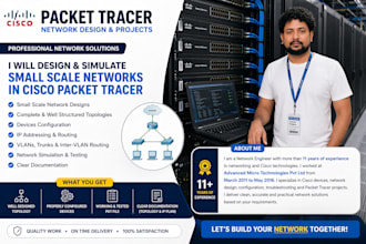 design cisco packet tracer projects, labs and topologies