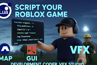 create roblox vfx, roblox map, roblox combact ability vfx for your game