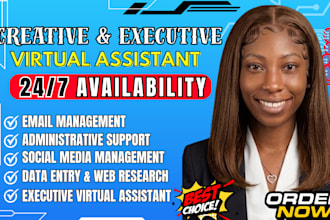 be your creative virtual assistant, personal, general, executive VA, admin VA