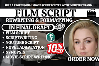 proofread, rewrite, edit your screenplay, film script screenwriting movie script