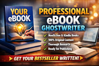 ghostwrite a nonfiction ebook or kindle book for amazon KDP