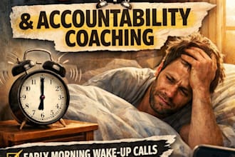 be your personal wake up caller and daily accountability coach