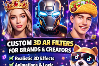 create a 3d ar tiktok filter using effect house