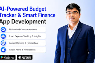 develop ai budget tracker app, expense tracking app, finance planner app