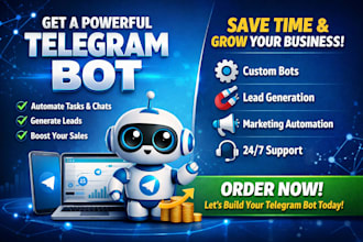 build telegram bot to automate tasks and boost your sales