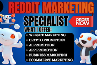 do reddit seo post for saas business website ai app ecommerce product promotion