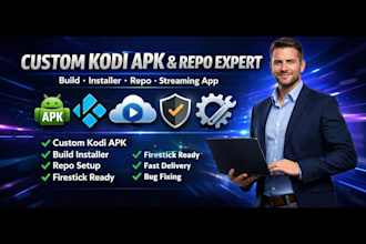 develop custom kodi apk build installer repo for streaming