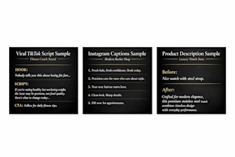 write viral tiktok scripts and hooks for your brand