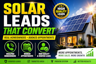 generate solar leads and homeowner appointments that convert