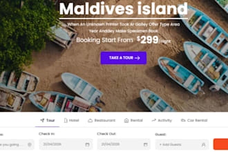 create travel agency website tourism agency tour website hotel booking website