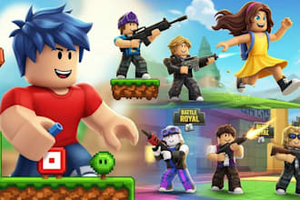 develop roblox game, full game creation, simulator game, roblox map, roblox icon