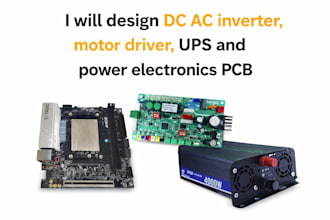 design dc ac inverter motor driver ups and power electronic pcb