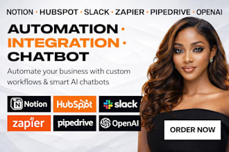 notion slack hubspot chatbot  zapier integration automation pipedrive openai ads