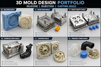 design accurate 3d molds for silicone and injection molding