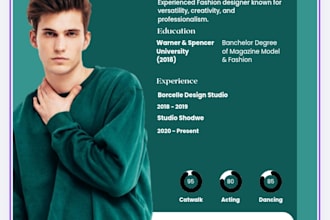 design a professional ats friendly CV