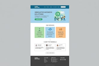 create optimized UI UX for business websites