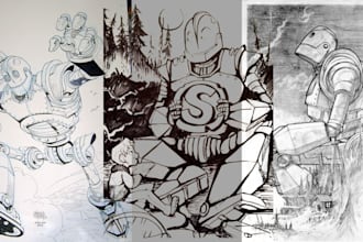 comic graphic novel, comic strip, comic artist comic, comic illustration