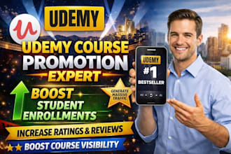 promote your udemy course to get real students enrollment and higher conversions
