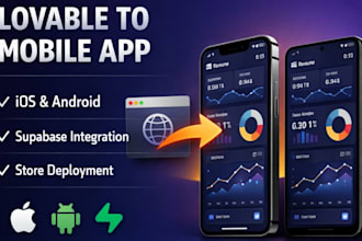 convert lovable web app to ios or android app using capacitor and supabase