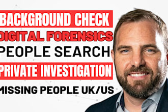 background checks people search US citizen social media as private investigator