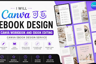 canva ebook design canva workbook and ebook editing canva ebook design service