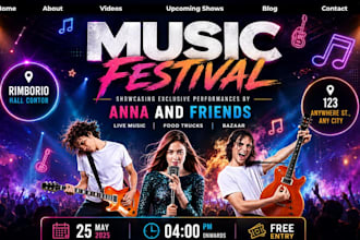 music website, artist website, dj website, podcast website, musician website,