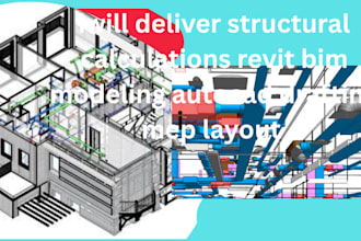 deliver structural calculations revit bim modeling autocad drafting mep layout