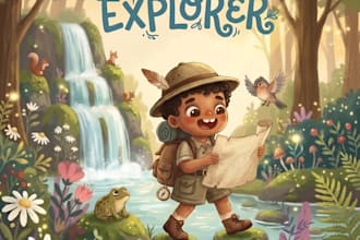 children storybook cover, children illustration picture book, kids storybook art