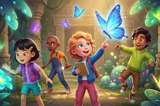 illustrate childrens storybook, book cover and custom picture book illustration