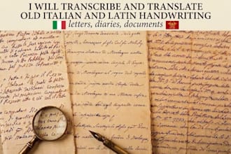 transcribe and translate old italian or latin handwriting