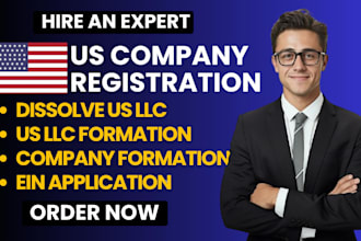 us llc registration us company formation create llc dissolve llc ein application