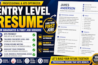 write an ats resume for entry level jobs and graduates