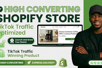 shopify tiktok dropshipping store with viral winning product