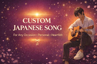 write a custom japanese style song for any occasion or purpose