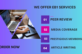 write and publish eb1 media article for eb1 petition