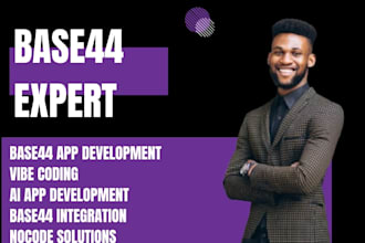 build base44 app vibe coding base44 integration ai app development bug fixing