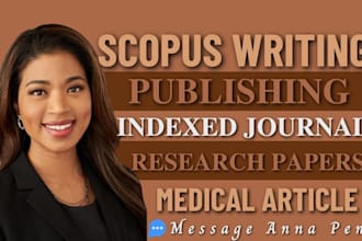 write and publish research articles for scopus and indexed peer reviewed journal